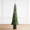 7ft. Pre-Lit Green Pine Artificial Christmas Porch Tree, Color Changing LED Lights